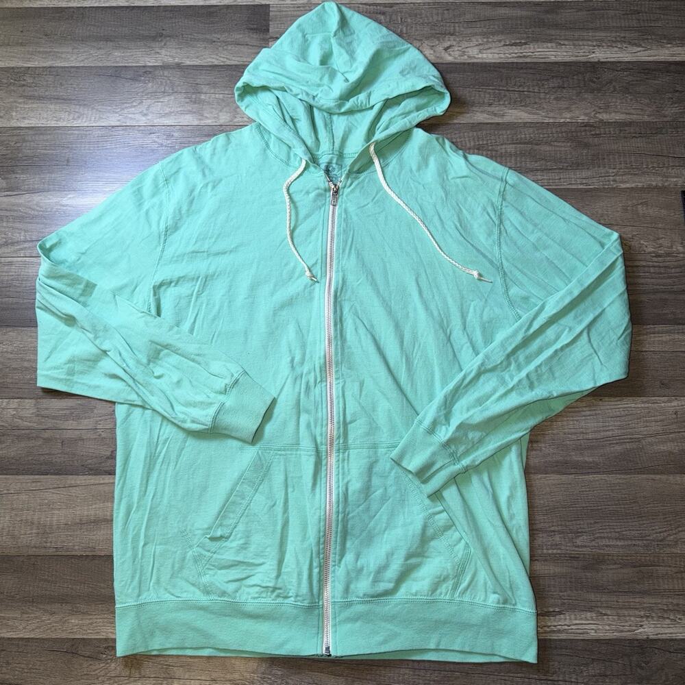 Fruit Of The Loom Mens Size XL Hoodie Sweater Green